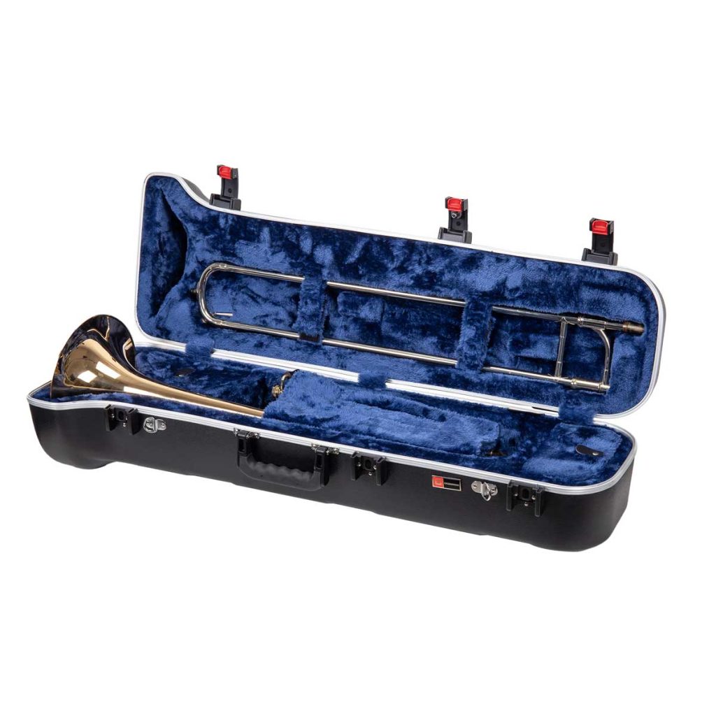 ABS Molded Trombone Case, Professional Case for Bb Tenor with or without F-attachment