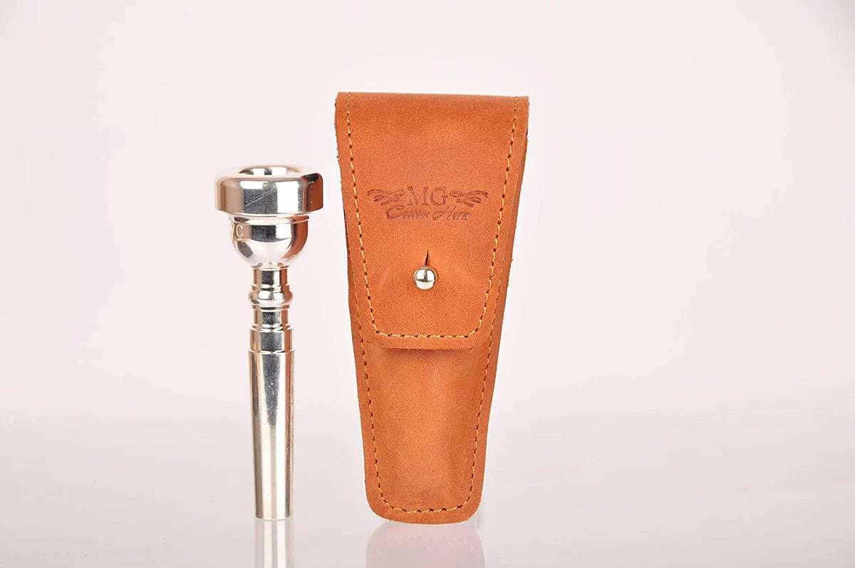 MG Leather Work - Leather Trumpet Mouthpiece Pouch